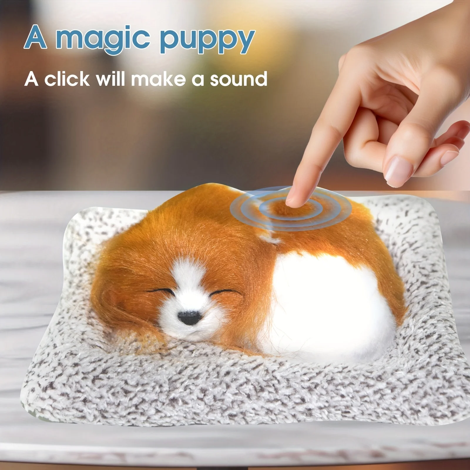 吠えるインタラクティブな子犬のおもちゃ – 犬好きへのギフト、電池式、PP素材、男の子と女の子へのおもちゃギフト