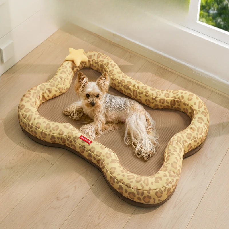 Dog Cooling Mats Kennel Small and Medium-sized Dog Bed Soft and Breathable Cat Sleeping Nest Non-slip Summer Kennel Pet Ice Pad