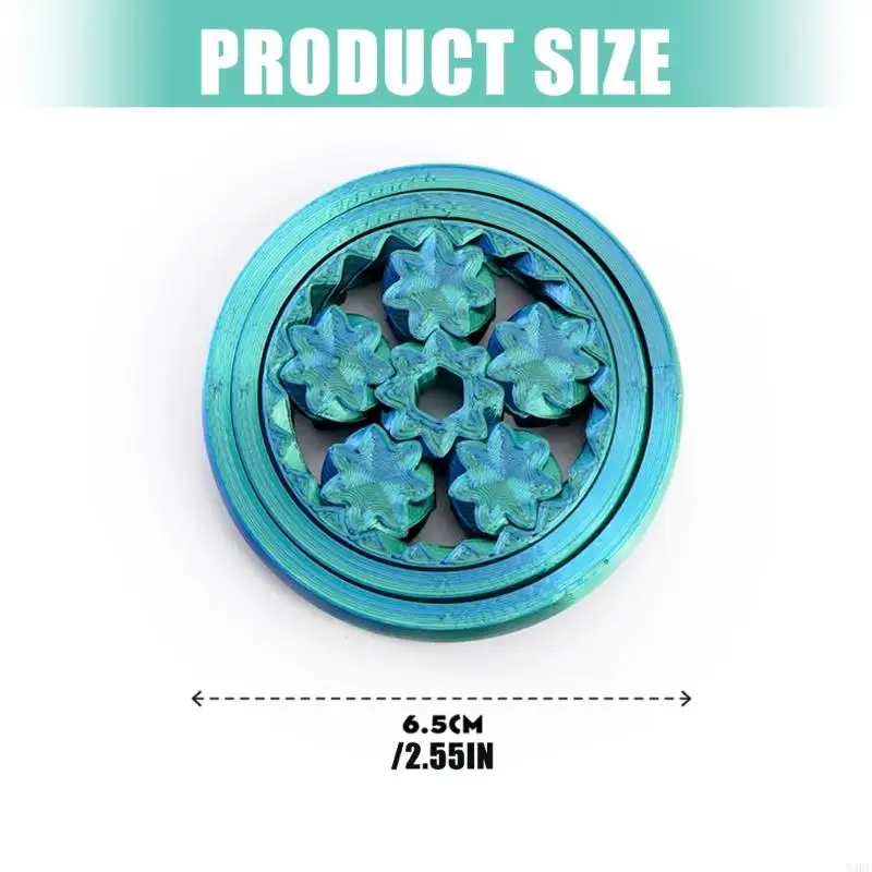 54DF أداة إطلاق التوتر بحجم الجيب تتميز بتصميم السحابة الفنية لتصميم الثلج #6