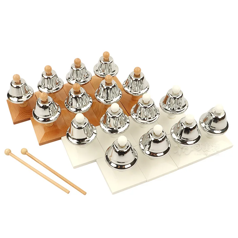 Bells Set2(16pcs)  Montessori Materials Educational Equipment Montessori Wooden Toy