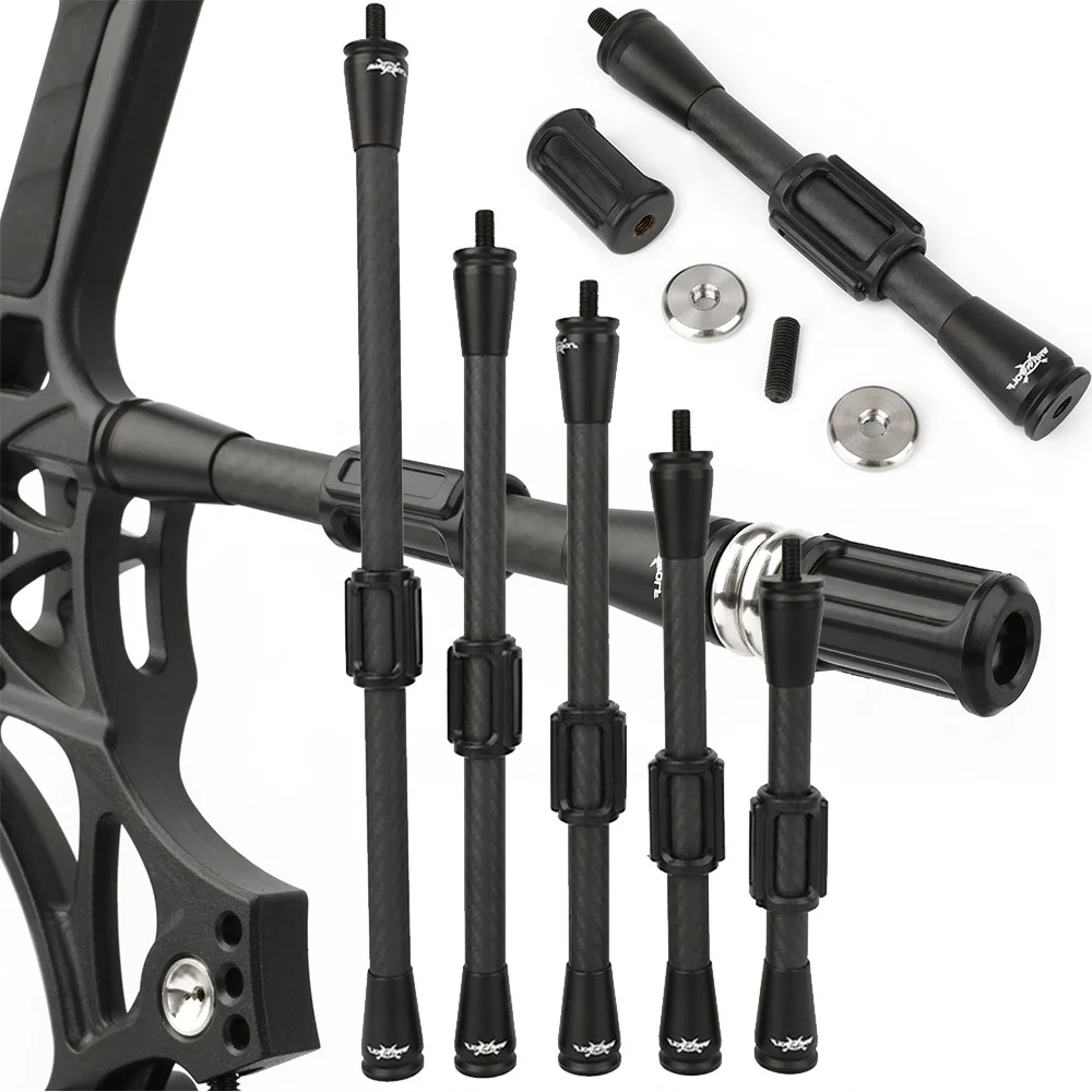 

Archery Stabilizer 3K Carbon Dampener Shock Absorber 7/9/11/12/15 Inch for Compound Bow Outdoors Hunting Shooting Target