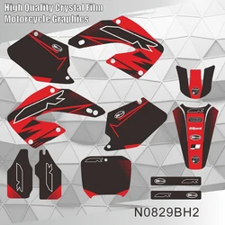 For HONDA CR 125 CR 250 2000 2001 Graphics Decals Stickers Motorcycle Background Custom Number Name N0829BH