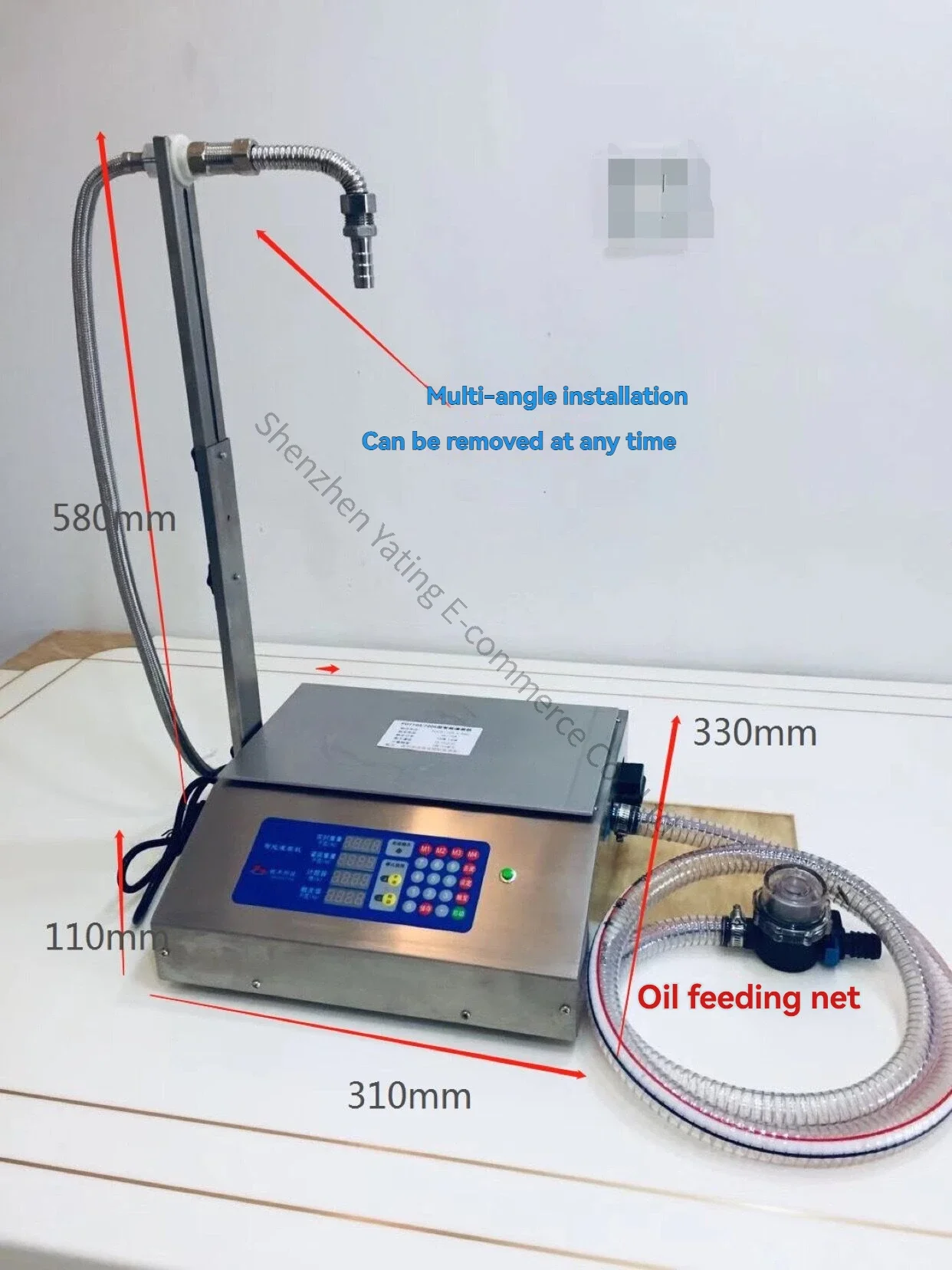 Edible Oil Wine Quantitative Filling Machine  and Vinegar Soy Sauce Detergent Granular Fertilizer Quantitative Dispensing