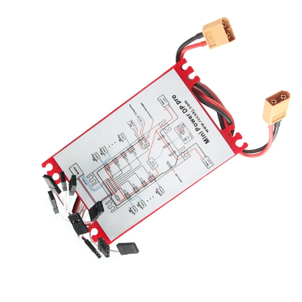 Mini Power DP Pro 4.8-9.7V Servo Section Board with Dual Power Input Wire 4104#