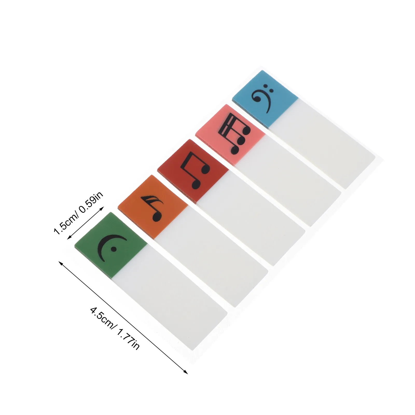 

20 Sets Music Notes Transparent Sticky Page Markers Sticky Index Tabs Notes Book Markerspage Tabs Document Label Stickers