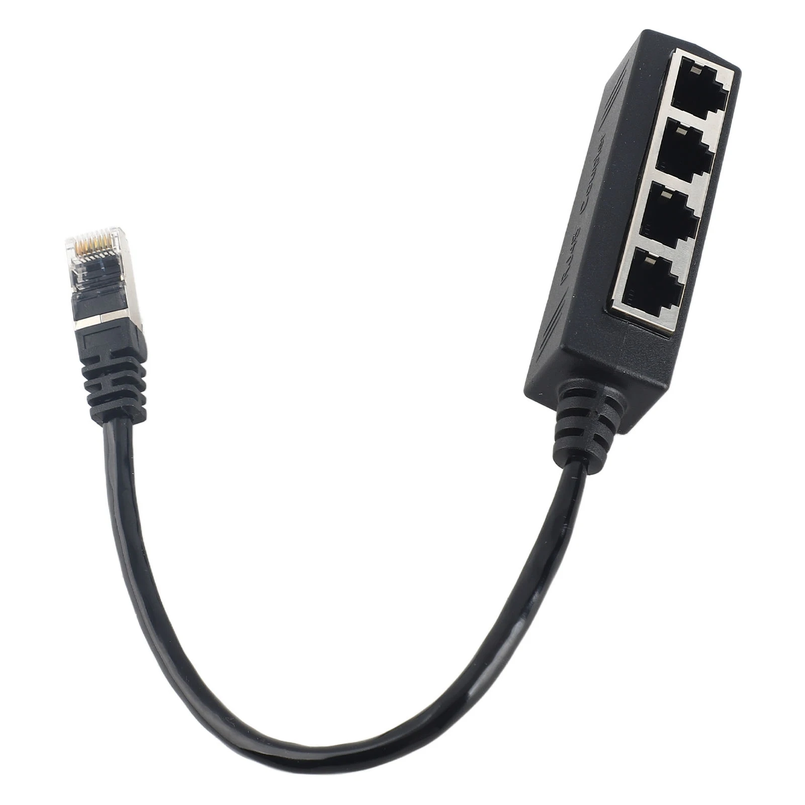 Protable RJ45 Splitter Adapter 1 to 4 Port Cable Ethernet Adapter Smooth Transmission Excellent Connection Network Cable Adapter