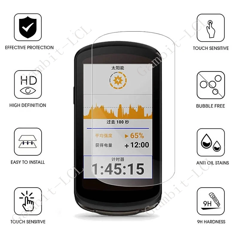 1-3PCS Tempered Glass For Garmin Edge Explore 2 Protective Film ON EdgeExplore2 Explore2 Cycle Computer  Screen Protector Cover