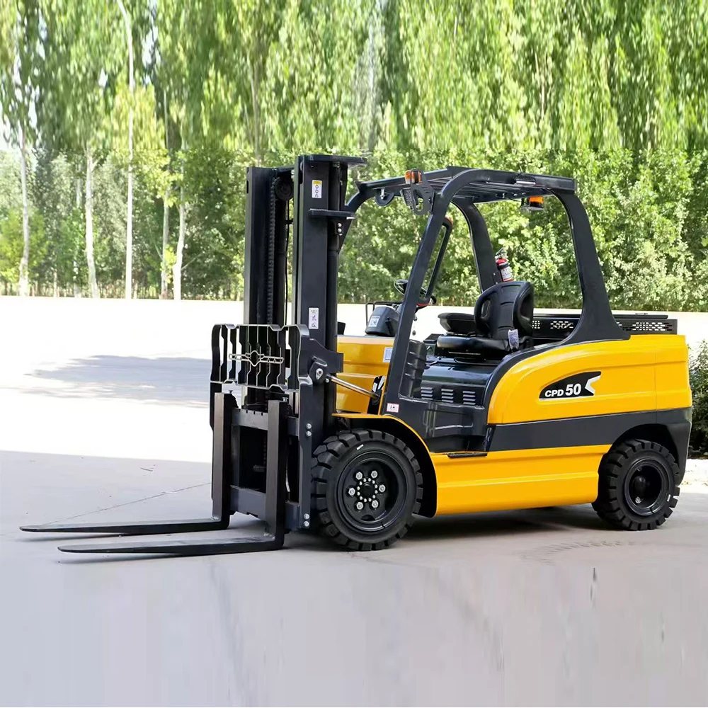 High Quality CE Rough Terrain Forklift Factory Price 1 2Ton 3ton 3.5ton Electric Forklift Lifting Height 3m 4m 4.5m Customized
