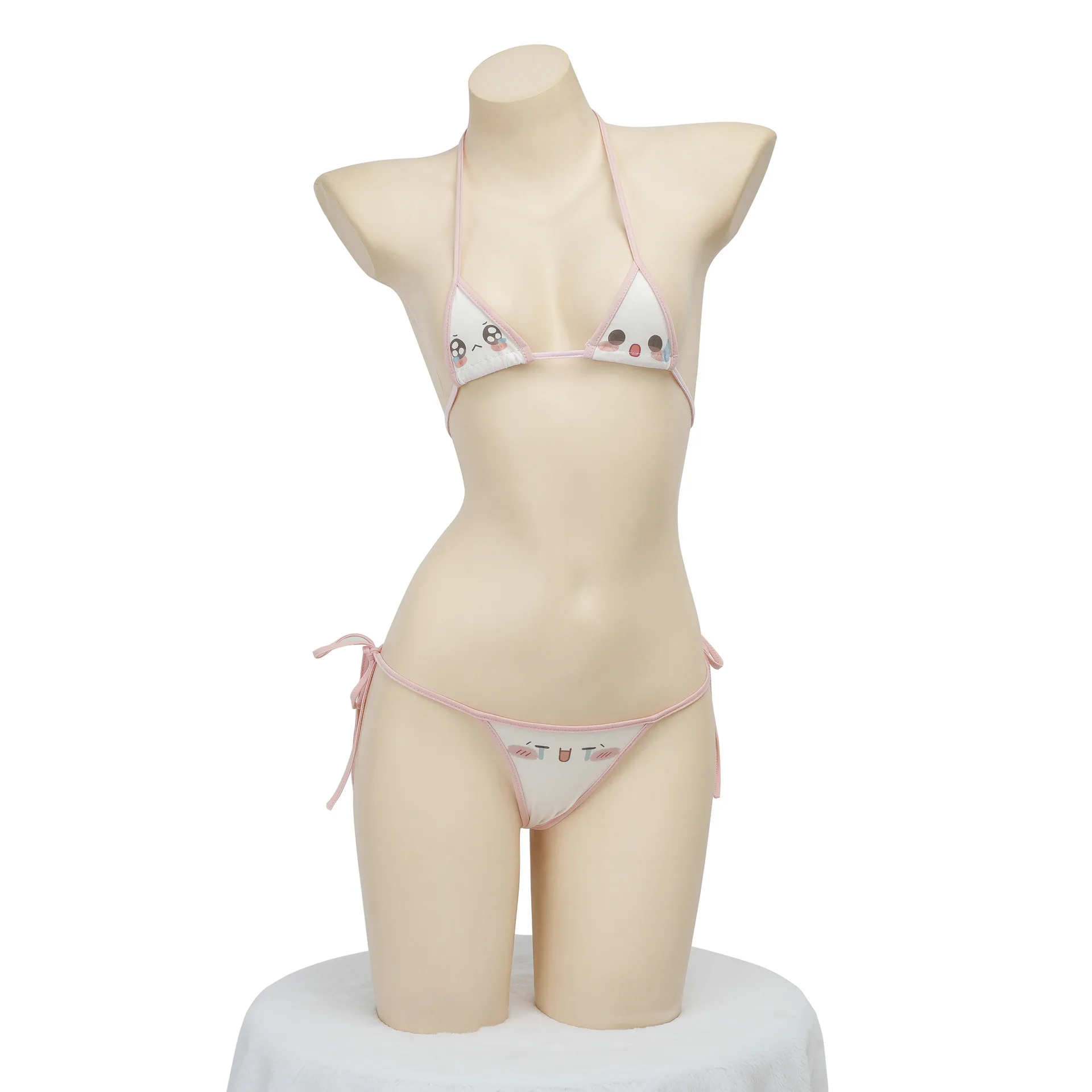 

Women Lingerie Exotic Sets Home Sleeping Nightwear Three Point Cartoon Bikini Bras Top Briefs Panty Cosplay Role Play Uniform