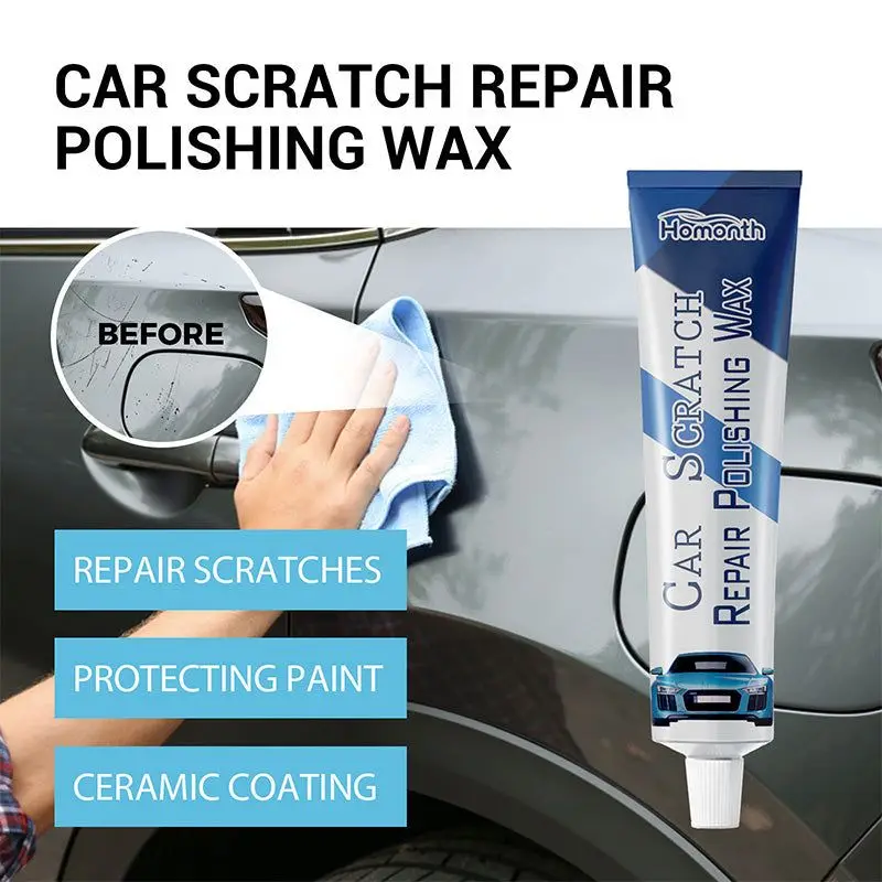 Car Polishing Wax Auto Paint Care Repair Scratch Detailing Coating Agent Glossy Car Cleaning Stains Coat for Automobile Car Wax