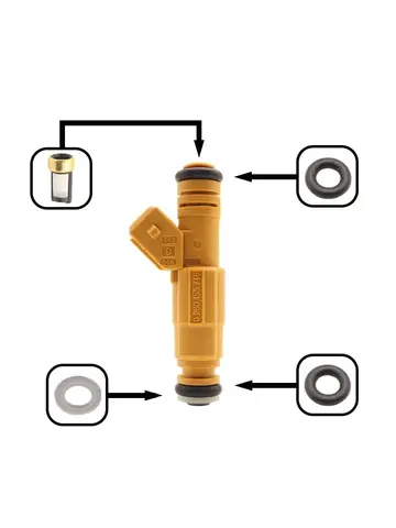 Fuel Injectors Seals O-Ring Repair Filters for JEEP 87-98 4.0L Mustang GT 5.0 TYPE III FUEL INJECTORS SET 6 19lb EV1 0280155746