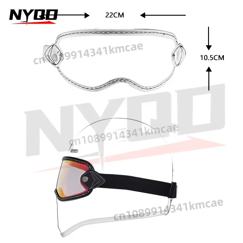 Flip up Lens Bubble Visor Face Shield Mask For Thompson BELL MOTO 3 ROYAL SHOEI ATV Retro Motorcycle Helmet Lens Goggles Glasses