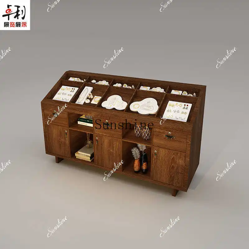 Jewelry Display Jewelry Glass Booth Nakajima Table Boutique Studio Luxury Showcase Customization FT