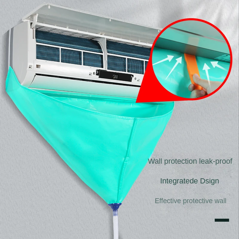 Air conditioning cleaning tool leaking water artifact water bag cover hanging machine cleaning protective waterproof cover