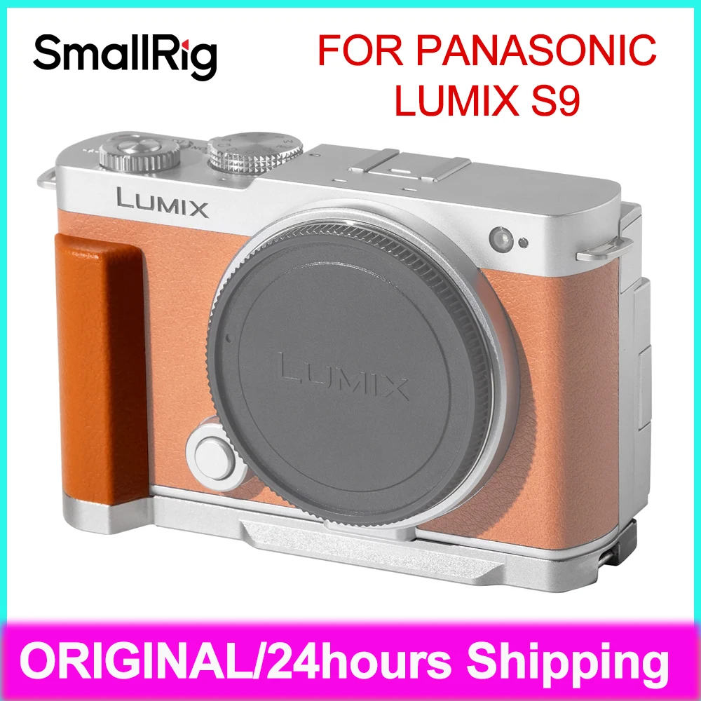 SmallRig L-Shape Handle for Panasonic LUMIX S9 Orange Limited Edition 5052 Arca-Swiss quick release plate for LUMIX S9 Camera