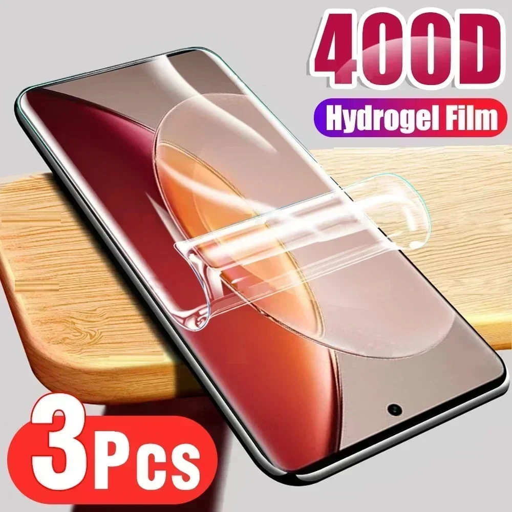 3PCS Hydrogel Film for Vivo X90 X80 X70 X60 X51 X50 Pro Plus Screen Protector for Vivo X80 Lite Full Cover Protective film