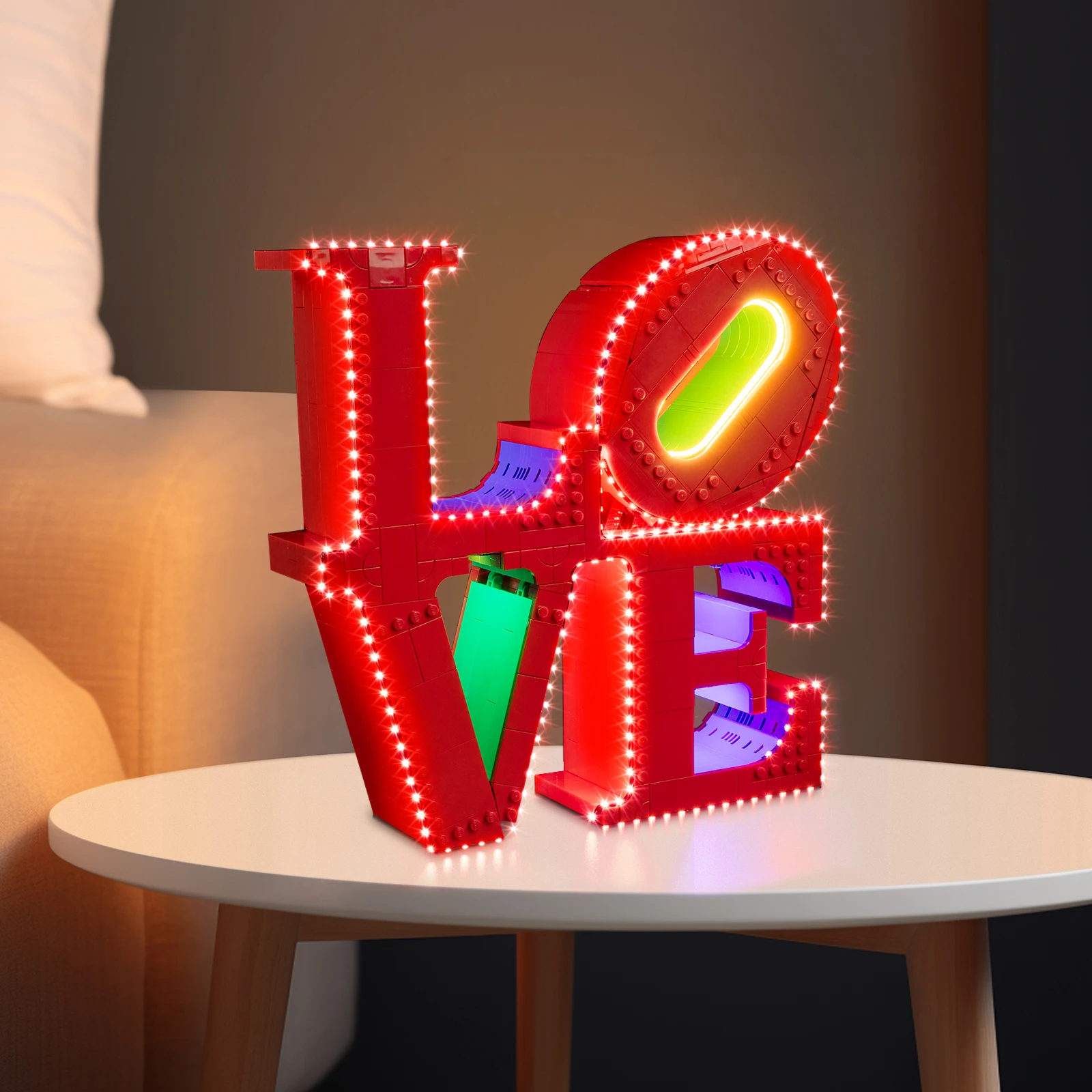 Kein Modell-LED-Beleuchtungsset, geeignet für LEGO LOVE Art 31214 Bausteine