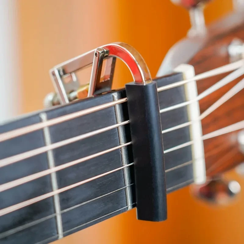 A007V Zinc Alloy Guitar Capo for Acoustic Electric Guitar Classical Guitar Accessories Parts, Non-slip Protection, Secure Grip