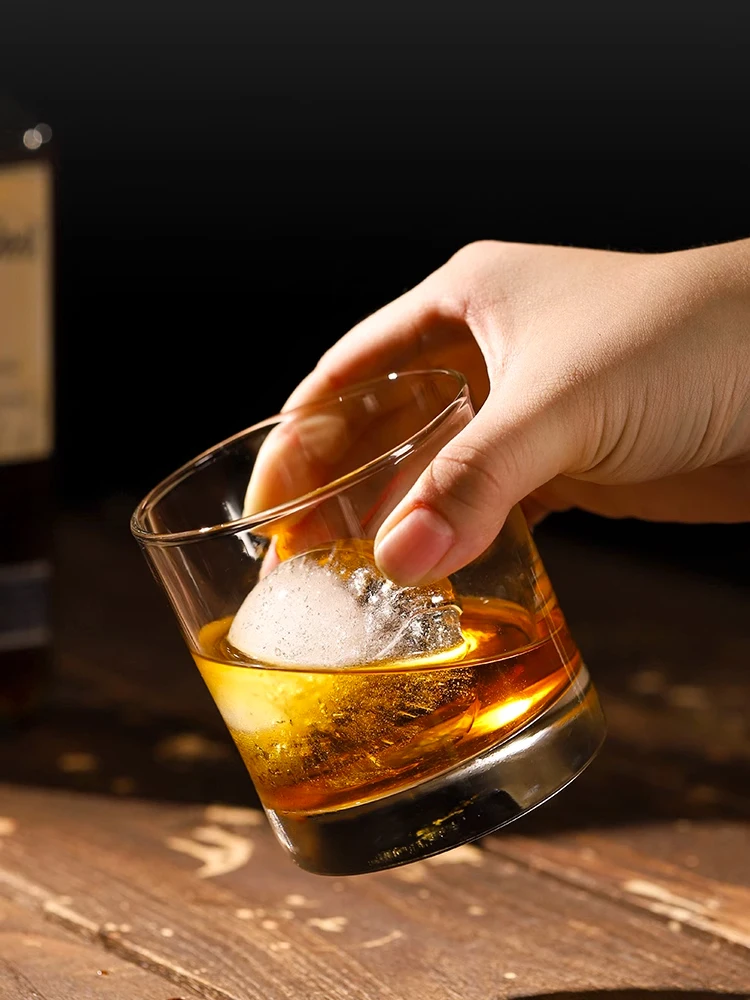 1PCS Non-leaded Crystal Old Fashioned Whiskey Glasses, Excellent For Cocktail Bourbon Rocks Tumbler Glass