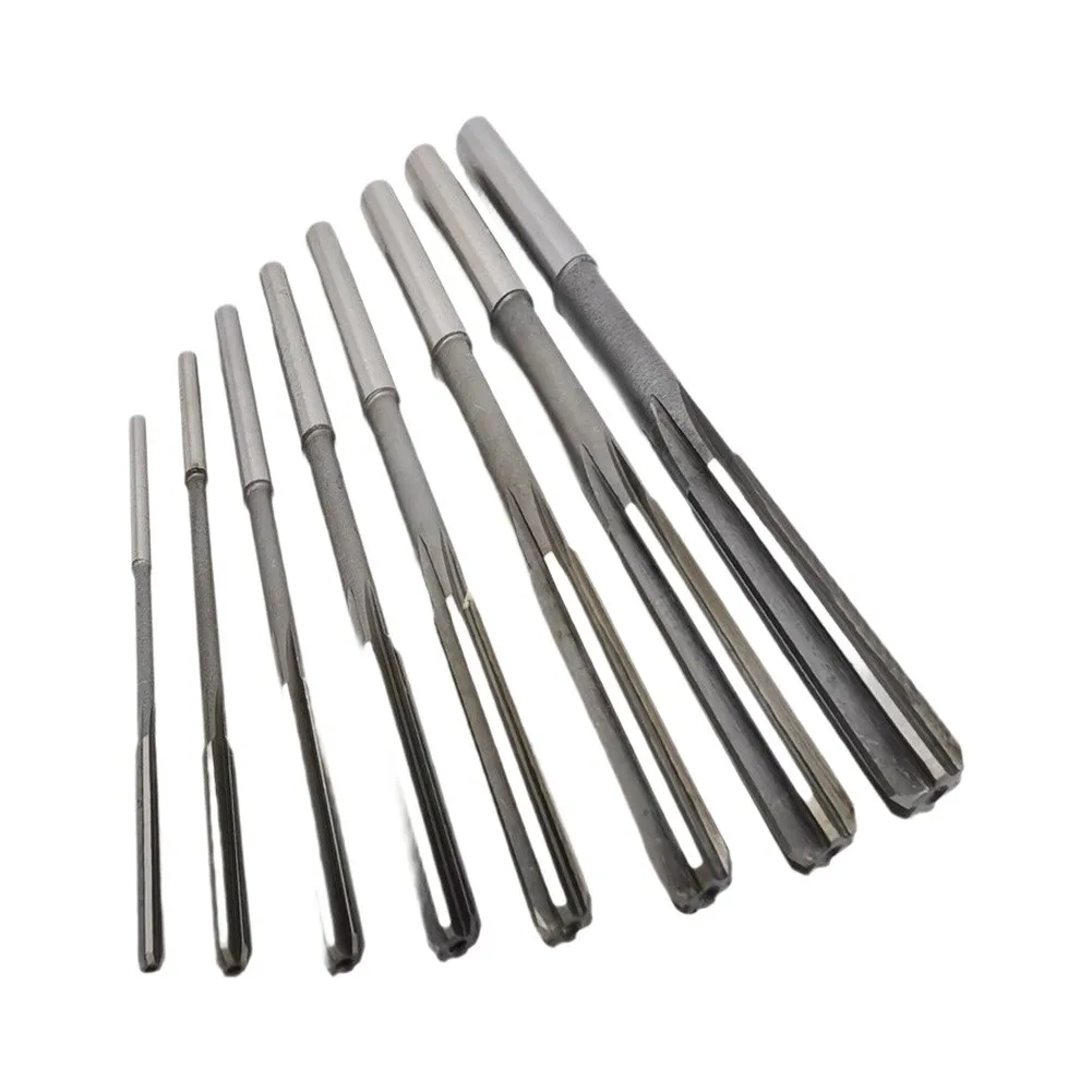 Chucking Reamer Set 3mm to 12mm 10pcs Alloy Steel Straight for flute H8 Tolerance for Metalworking and Prototyping