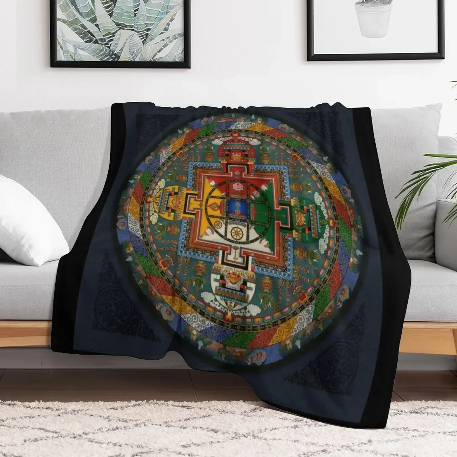 

Mandala of Yamantaka Throw Blanket Extra Large Throw Blankets For Bed Blankets