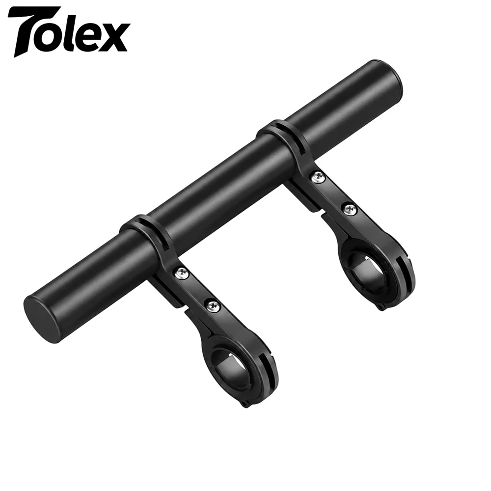 Tolex Fahrrad-Lenker-Verlängerungshalterung, Doppelrahmen-Legierungs-Verlängerungshalterung, Fahrrad-Klemmrahmen, Leuchtenklemme, Fahrradzubehör – Detail 1