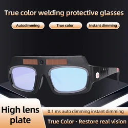 Solar Auto Darkening True color Welding Mask Welding Helmet Eyes Goggle/Welder Glasses Arc Protection Helmet for Welding Machine