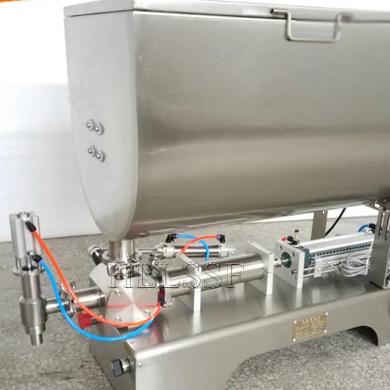 Chili Sauce Filling Machine Paste Peanut Butter Quantitative Filler Machine Pneumatic Slurry Mixing Filling Machine