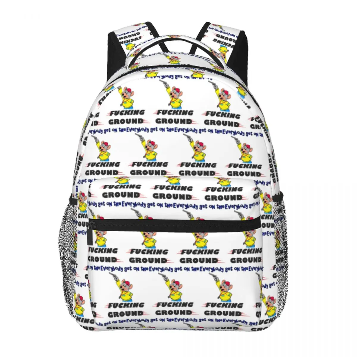 

Cheese Ground Backpack Student BookBag Children School Bag Computer Shoulder Bags for Men Women