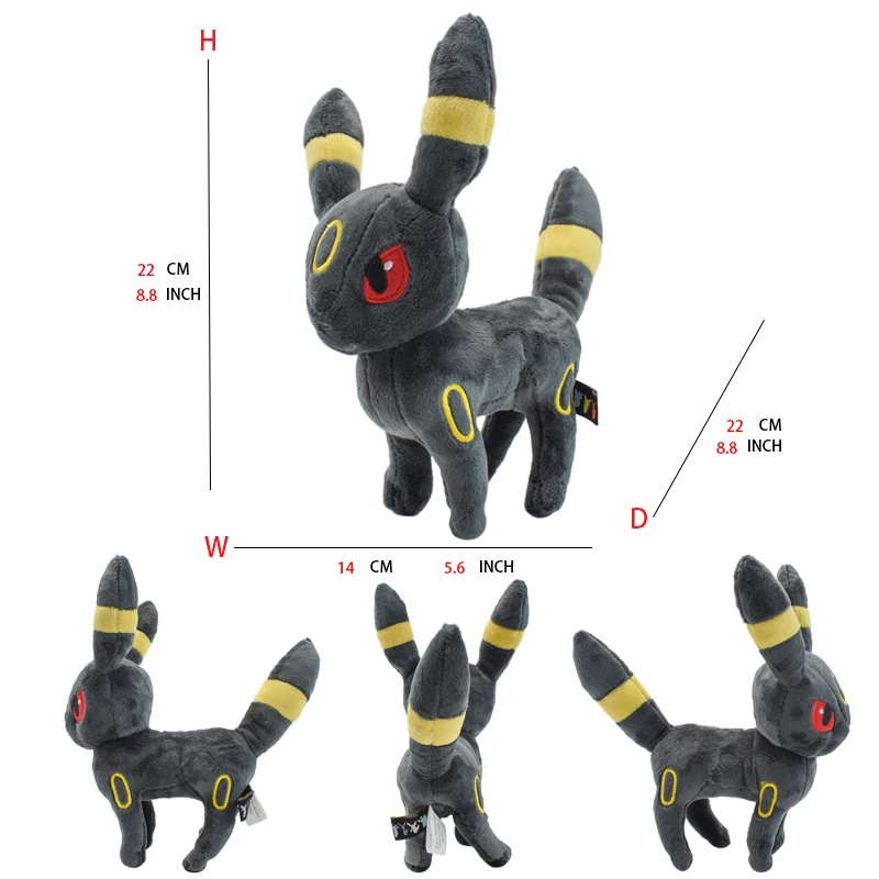 Eevee Evolution Sylveon Flareon Jolteon Umbreon Vaporeon Pikachu Stofftier Weiche Puppen Kinder Baby Geschenk – Detail 9