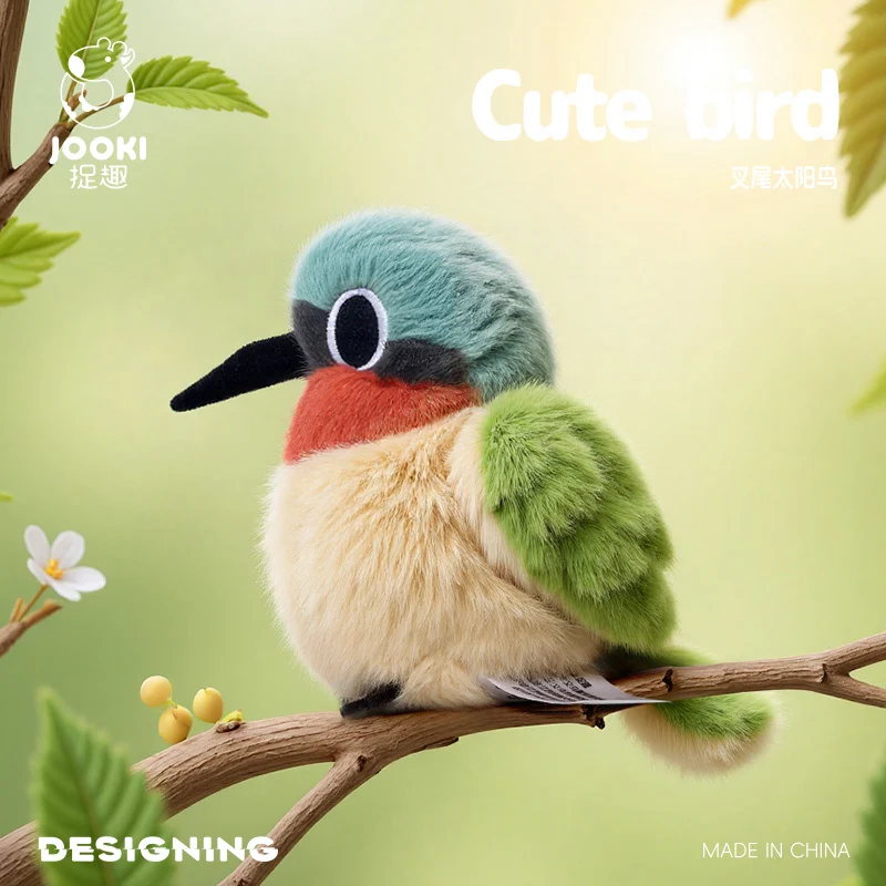Mini 11 cm Kingfisher, Parrow a coda di forchetta Sunbird Myna giocattoli di peluche farcito soffice uccello carino bambola morbida compleanno regali di Natale per i bambini