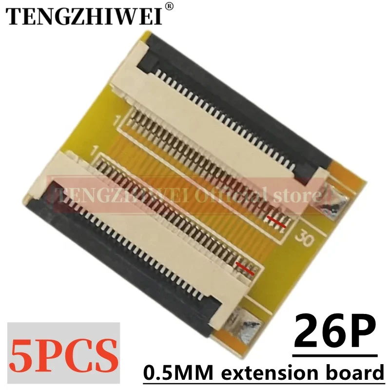 

5PCS FFC/FPC extension board 0.5MM to 0.5MM 26P adapter board