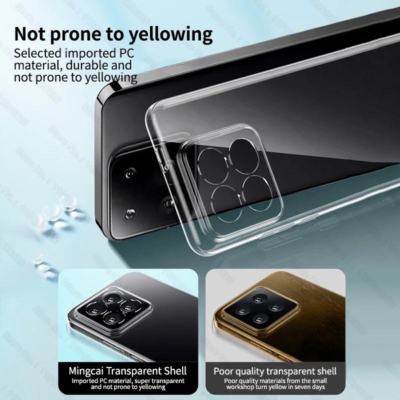 حافظة هاتف ناعمة شفافة للصدمات ، غطاء سيليكون فاخر ، Xiaomi Mi 14 Ultra 13 13T 12 11 10 12T برو 12S 12X 11T 10T لايت