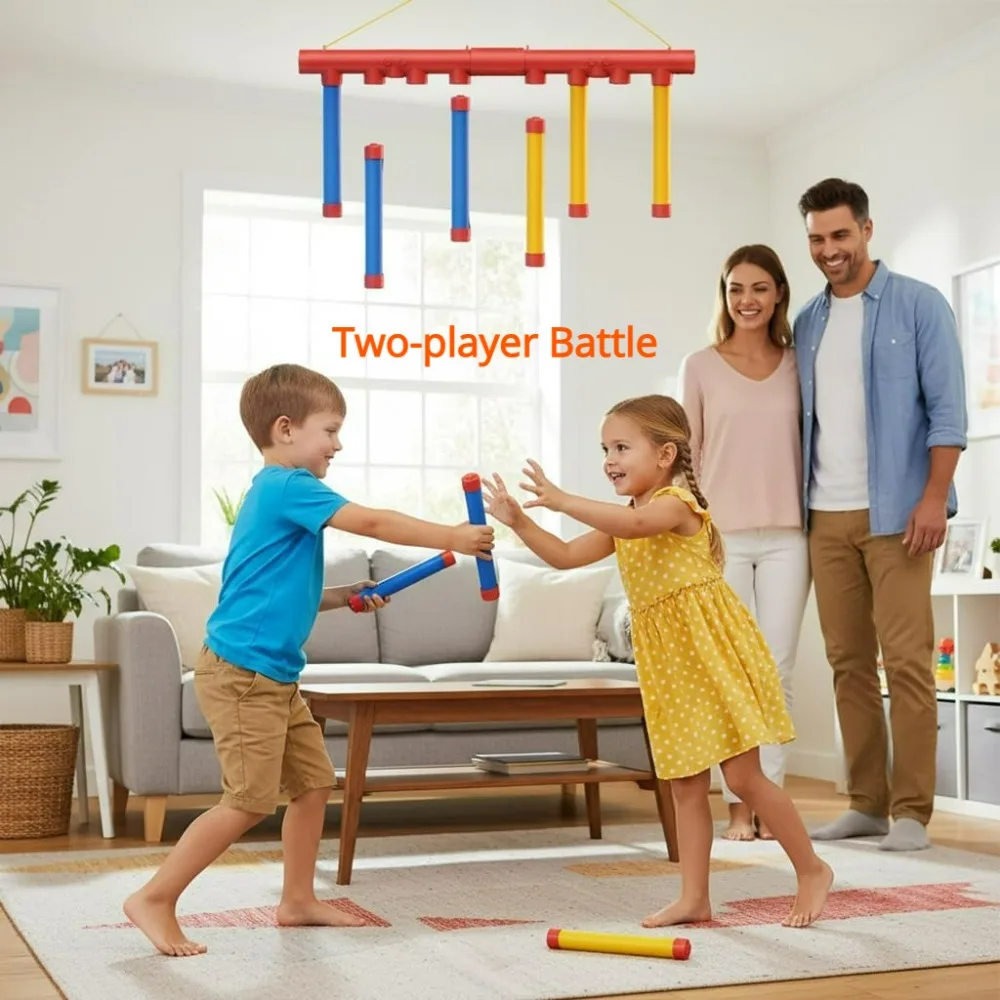 لعبة أعواد السقوط لتحدي اللاعبين للتدريب على القدرة على رد الفعل، ألعاب الحفلات التعليمية، لعبة تفاعلية بين الوالدين والطفل
