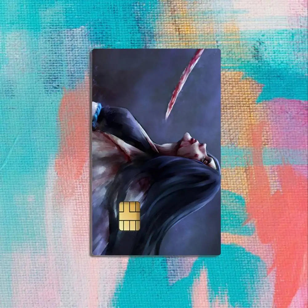 B-Bleach Retsu UnohanaS بطاقة ملصقات الائتمان فيزا الخصم البنك بطاقة شحن حافلة مترو ملصق مضاد للمياه صائق الديكور