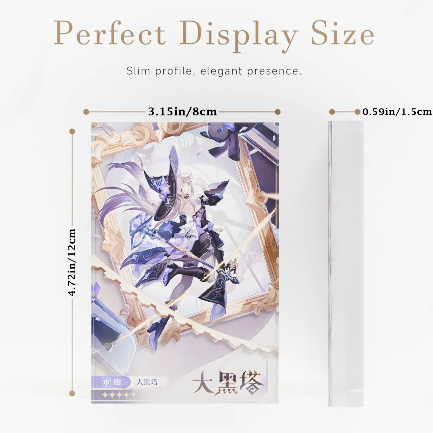 Honkai Star Rail HSR The Herta Waifu Clear Acrylic Block Anime Goods Desktop Ornament Anime Desk Decor Collection Gift