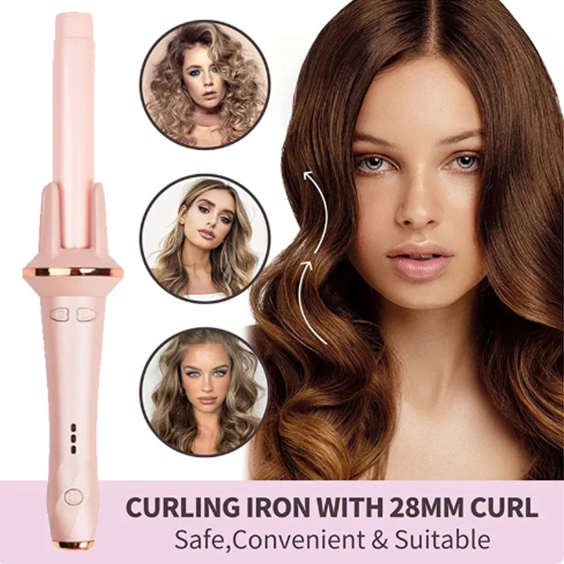 Automatic Rotating Curling iron PTC heated Professional Curling iron Portable Air rotating negative ion wave curling iron