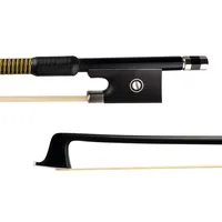 Mugig NAOMI 4/4 Carbon Fiber Violin Bow 4/4 Full Size Carbon Fiber Bow Ebony Frog W/ Paris Eye Inlay