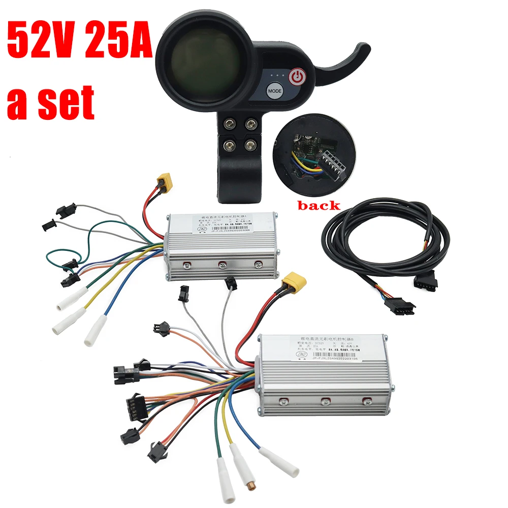 Electric Scooter Dual Drive Controller JP 48V 52V 60V Hall Brushless Controller AB Front and Rear Drive Controller 25A