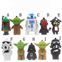 Cartoon Great War Pen Drives 64GB Green soldier USB Flash Drive 32GB Black Soldier Memory Stick 16GB Gifts for Kids Pendrive 8GB