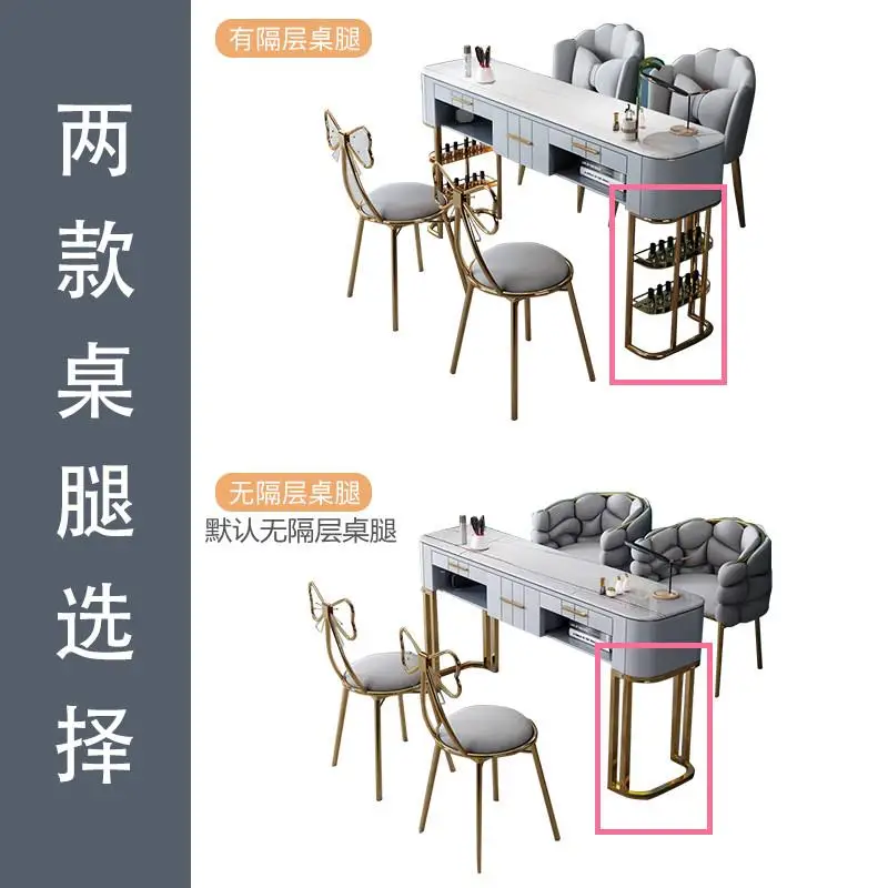 Conjunto de mesa e cadeira para nail art