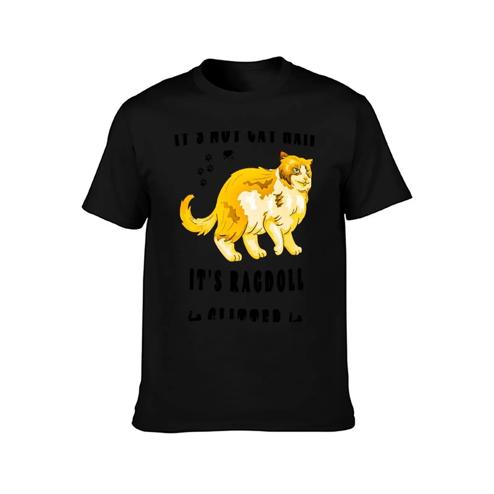 IT'S NOT CAT HAIR IT'S RAGDOLL GLITTER T-Shirt t shirts with prints T-Shirt