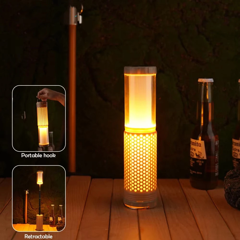 

Outdoor Rechargeable Camping Lights Telescopic Multi-Functional Collapsible Lanterns Tent Lamps Atmosphere Light