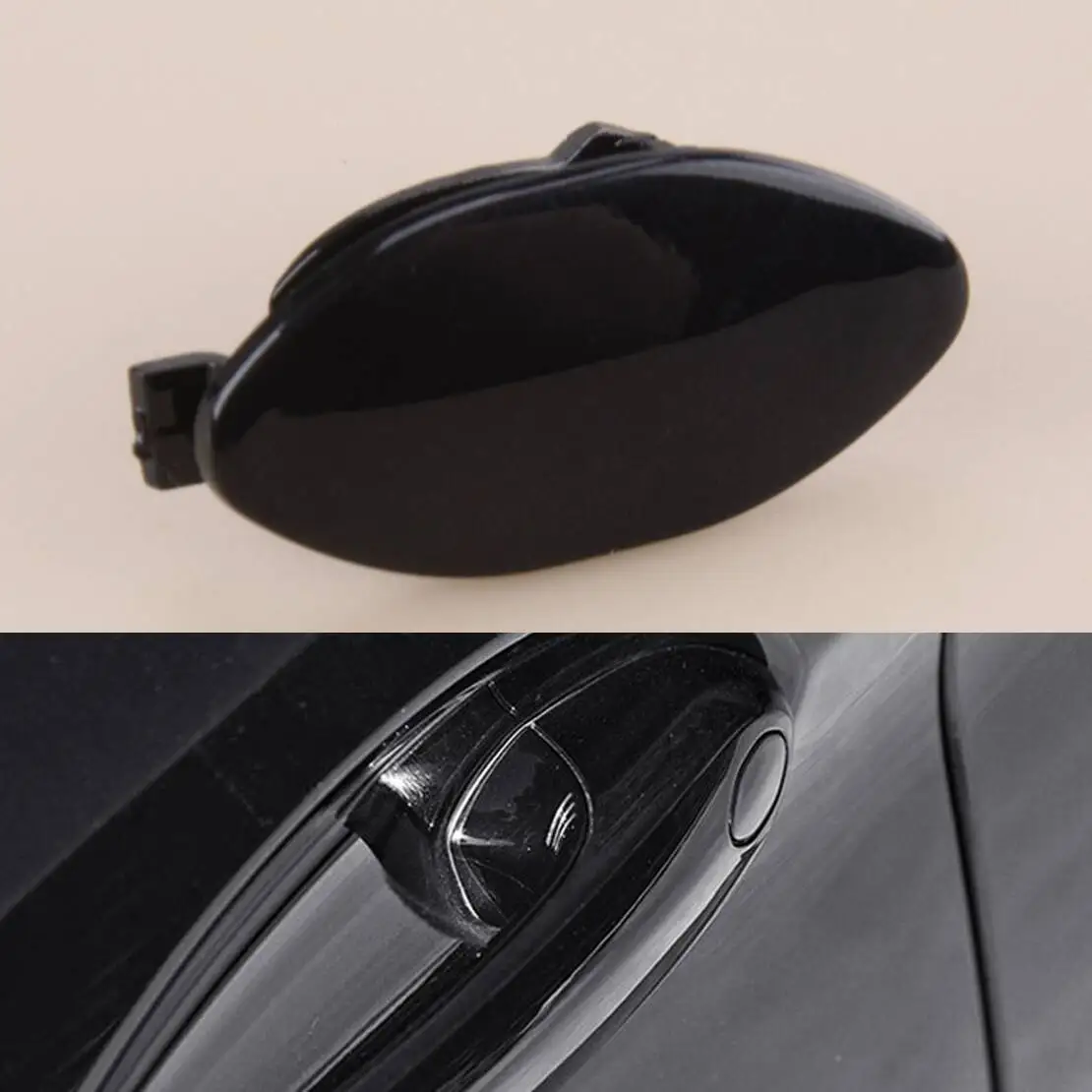 51217489341 مقبض الباب الخارجي للسيارة ثقب المفتاح غطاء فتحة المفتاح مناسب لسيارات BMW 3 5 Series X3 X4 X5 X6 X7