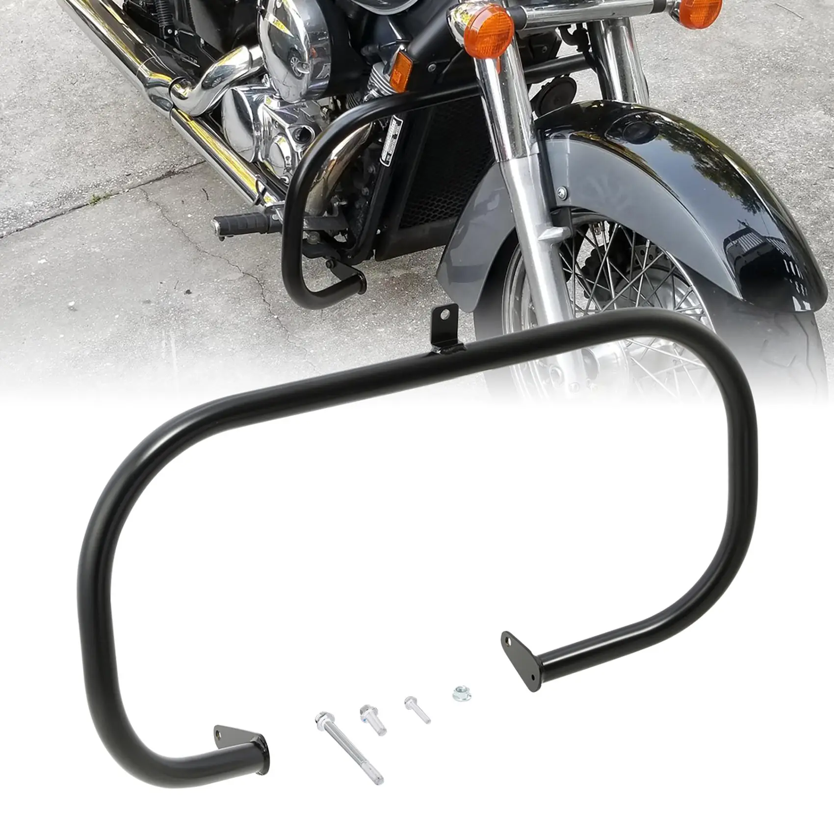 Engine Guard Highway Crash Bar For Honda VT750 Shadow Aero 2004-2024 Spirit C2 shaft drive 2007-2014 Phantom 2010-2024