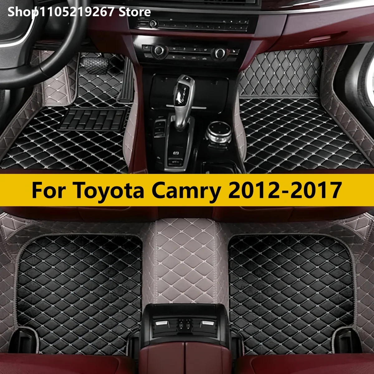 

Автомобильные коврики для Toyota Camry 2012-2017 2013 2014 2015 2016, автоаксессуары, полный комплект, кожаные всепогодные автомобильные ковры, подушечки