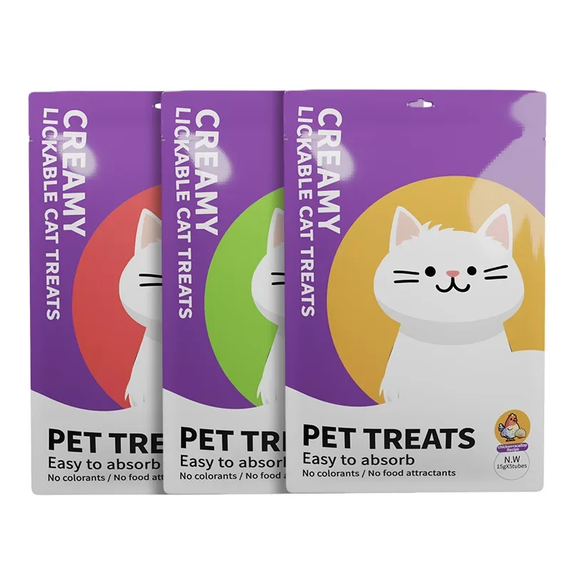 

15g*100 Large Capacity Pet Food Cat Snacks Cat Wet Creamy Strips Tuna Salmon Chicken Pet Wet Food Pet Supplies For Kitten