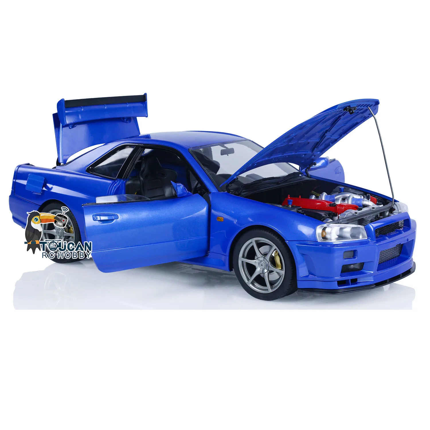 In Stock Upgraded Capo 1/8 RC Racing Car R34 4WD High-speed Metal 4x4 RTR Drift Cars Model Light Sound Smoking Toy Gift THZH1695