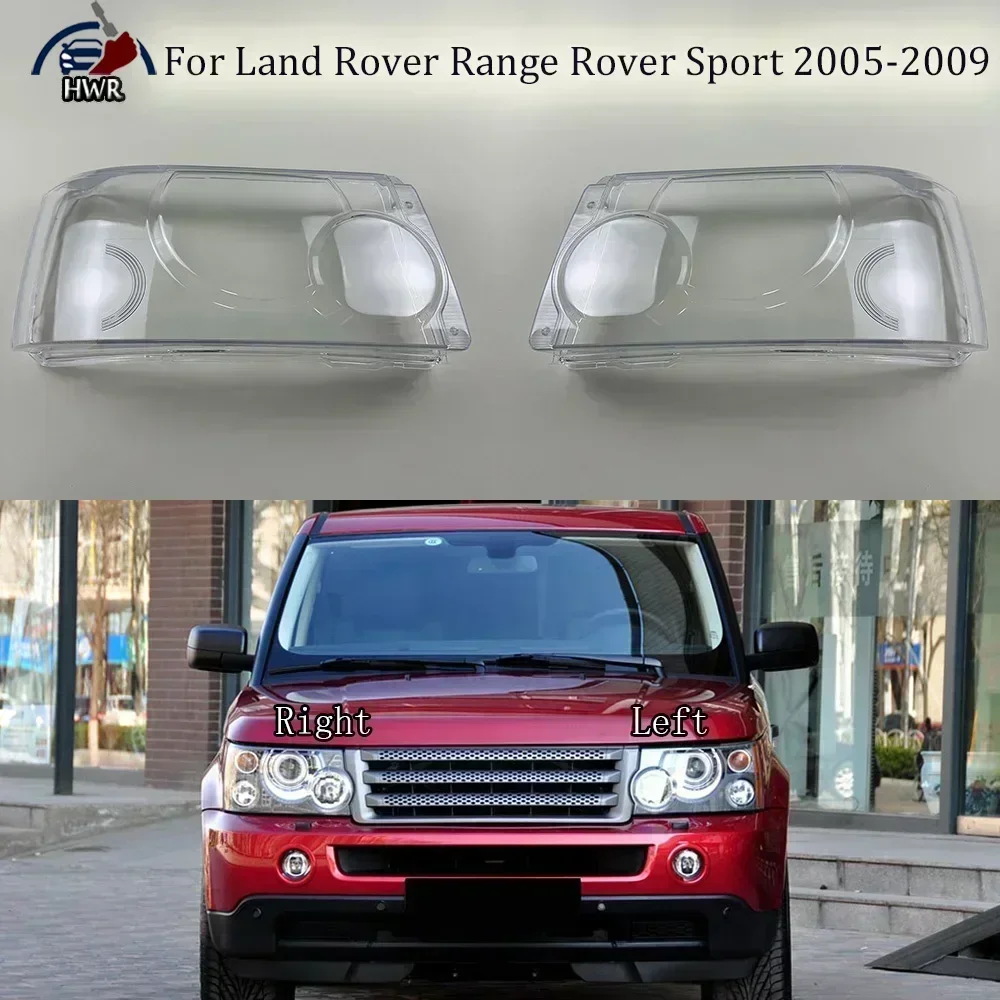 

Headlight Cover Car Front Lens Glass Headlamp Shell Transparent Lampshade Auto Case For Land Rover Range Rover Sport 2005-2009