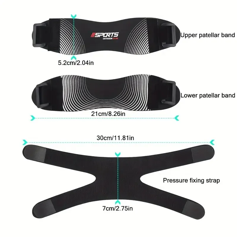 

Adjustable Patella Strap Compression Knee Brace Patellar Tendon Support for Meniscus Tear Shock Absorption Sports Unisex